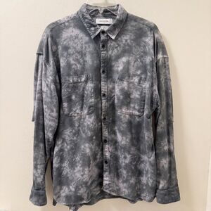 Urban Outfitters Dyed Distressed Long Sleeve Shirt - Size Medium